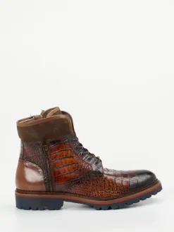 – Schnürboots aus geprägtem Leder*Konstantin Starke New