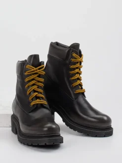 Damen Konstantin Starke – Schnürboots aus Kalbleder anthrazit