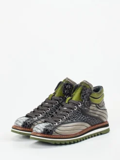 – Schnürboots aus geprägtem Leder*Konstantin Starke New