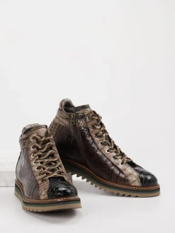 Herren Konstantin Starke – Schnürboots aus Kalbleder Dunkel