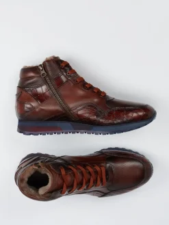 Herren Konstantin Starke – Schnürboots aus Kalbleder dunkel