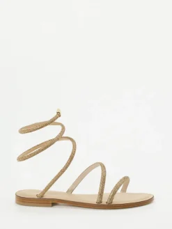 Damen Konstantin Starke – Schnürsandale aus Metallicleder