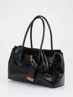 Damen Konstantin Starke – Schultertasche aus Lackleder