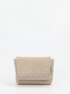 – Schultertasche aus Textil Champagner*Konstantin Starke Best