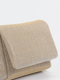 – Schultertasche aus Textil Champagner*Konstantin Starke Best