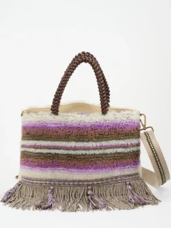 – Schultertasche aus Textil mit Fransen*Konstantin Starke Best