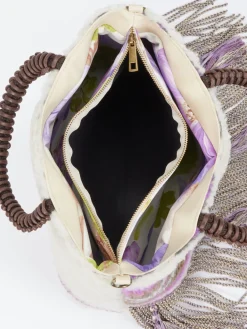 – Schultertasche aus Textil mit Fransen*Konstantin Starke Best