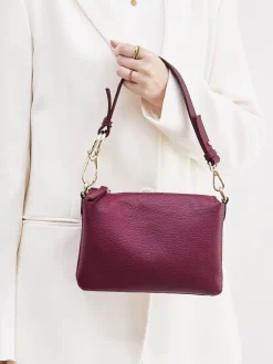 – Schultertasche aus Kalbleder Bordeaux*Konstantin Starke Clearance