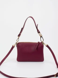 – Schultertasche aus Kalbleder Bordeaux*Konstantin Starke Clearance