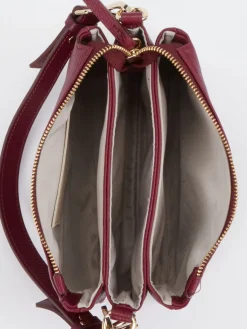 – Schultertasche aus Kalbleder Bordeaux*Konstantin Starke Clearance