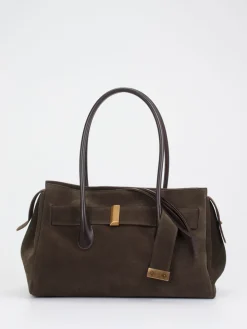 – Shopper Bag aus Veloursleder Dunkel*Konstantin Starke Online