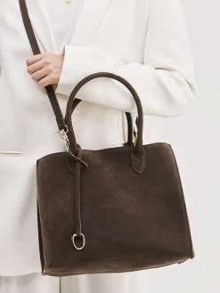 – Shopper aus Veloursleder Dunkel*Konstantin Starke Sale