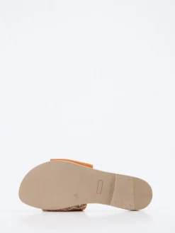 – Slides aus Veloursleder cognac-color*Konstantin Starke