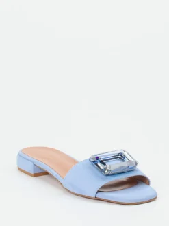 Damen Konstantin Starke – Slides aus Veloursleder Hell