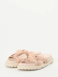 – Slides aus Kalbleder Rosébeige*Konstantin Starke Hot