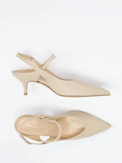Damen Konstantin Starke – Slingback-Pumps aus Lammleder beige