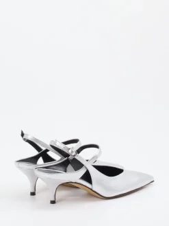 – Slingback-Pumps aus Metallicleder*Konstantin Starke Best