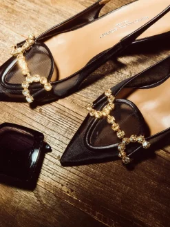 – Slingback-Pumps aus Netz in*Konstantin Starke Hot