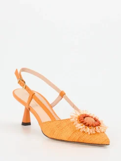 – Slingback-Pumps aus Textil Baststruktur*Konstantin Starke New