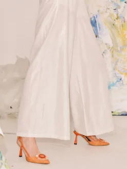 – Slingback-Pumps aus Textil Baststruktur*Konstantin Starke New