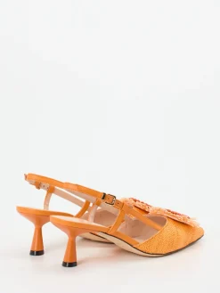 – Slingback-Pumps aus Textil Baststruktur*Konstantin Starke New