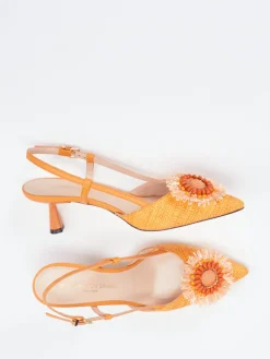 – Slingback-Pumps aus Textil Baststruktur*Konstantin Starke New