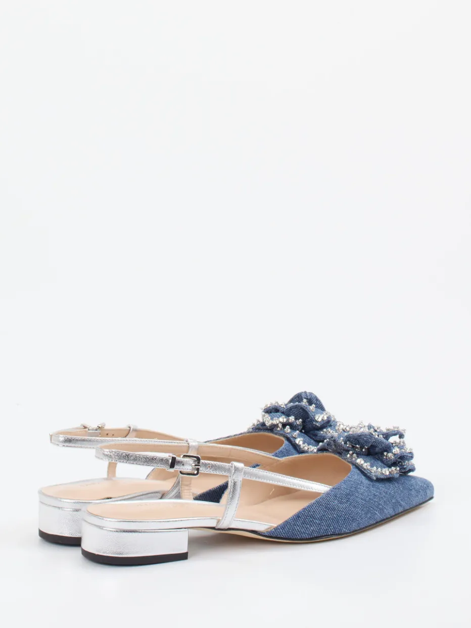 – Slingback-Ballerinas aus Denim*Konstantin Starke Discount