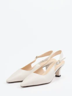 – Slingback-Pumps aus Lammleder Elfenbein*Konstantin Starke Discount