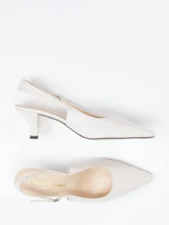 – Slingback-Pumps aus Lammleder Elfenbein*Konstantin Starke Discount