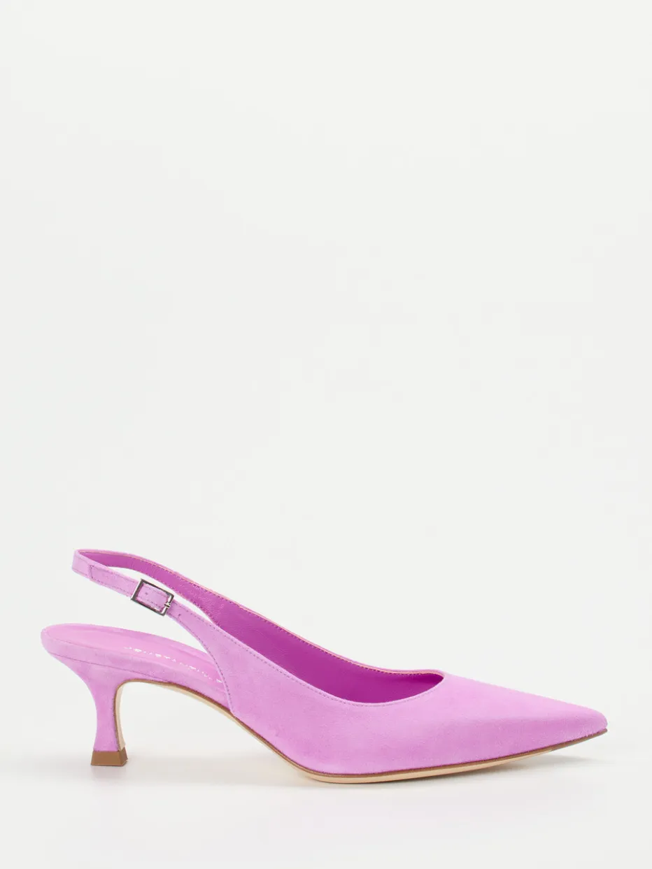 – Slingback-Pumps aus Veloursleder Pink*Konstantin Starke Sale