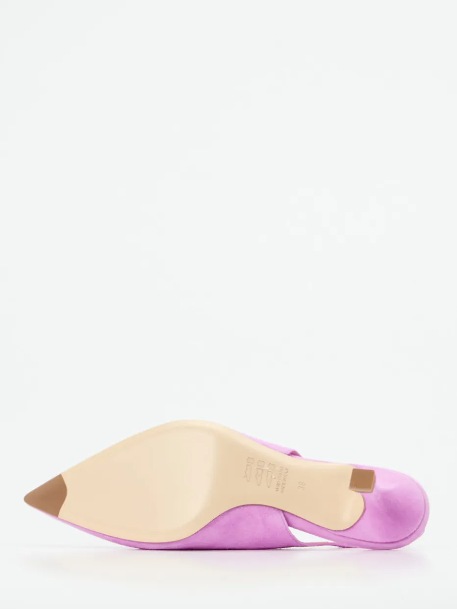 – Slingback-Pumps aus Veloursleder Pink*Konstantin Starke Sale