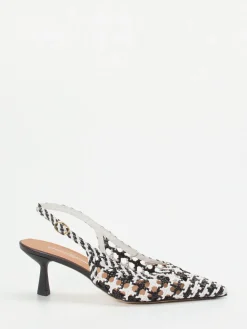 Damen Konstantin Starke – Slingback-Pumps aus Flechtleder