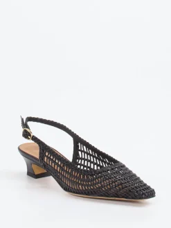 – Slingback-Pumps aus Flechtleder*Konstantin Starke New