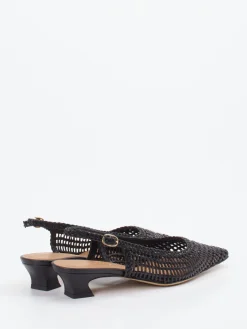 – Slingback-Pumps aus Flechtleder*Konstantin Starke New