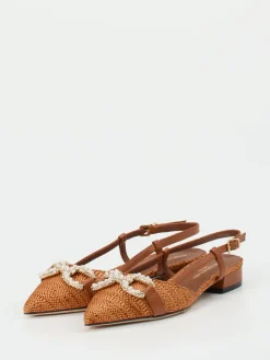 – Slingback-Ballerinas aus Textil und Leder*Konstantin Starke Outlet