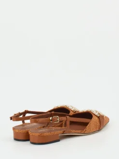 – Slingback-Ballerinas aus Textil und Leder*Konstantin Starke Outlet