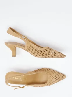 – Slingback-Pumps aus Veloursleder Sandbeige*Konstantin Starke
