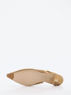 – Slingback-Pumps aus Veloursleder Sandbeige*Konstantin Starke