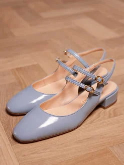 – Slingback-Pumps aus Lackleder Pastell*Konstantin Starke Hot