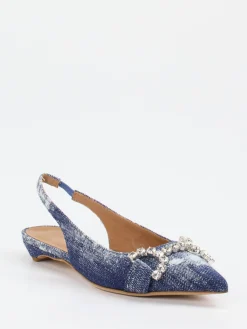 – Slingballerinas aus Denimtextil*Konstantin Starke Clearance