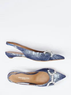 – Slingballerinas aus Denimtextil*Konstantin Starke Clearance