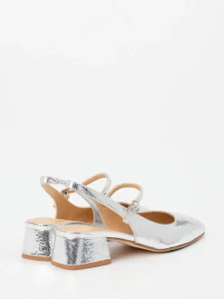 Damen Konstantin Starke – Slingback-Pumps aus Metallicleder