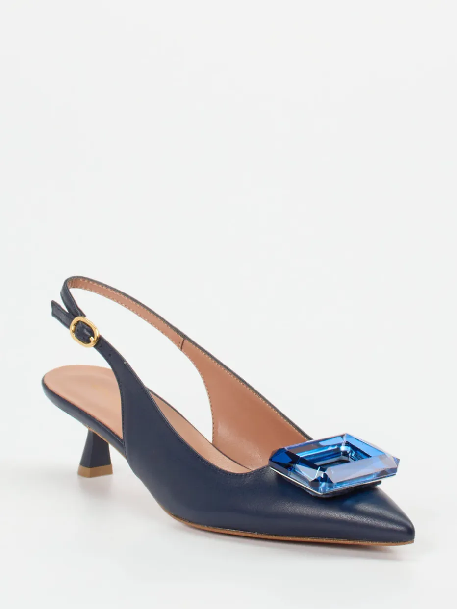 Damen Konstantin Starke – Slingback-Pumps aus Lammleder Dunkel