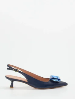 Damen Konstantin Starke – Slingback-Pumps aus Lammleder Dunkel