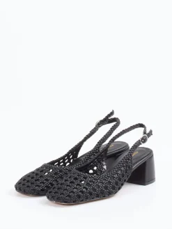 Damen Konstantin Starke – Slingback-Pumps aus Flechtleder