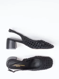 Damen Konstantin Starke – Slingback-Pumps aus Flechtleder