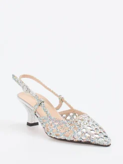 Damen Konstantin Starke – Slingback-Pumps aus Flechtleder color