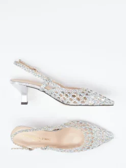 Damen Konstantin Starke – Slingback-Pumps aus Flechtleder color