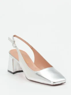 – Slingback-Pumps aus Metallicleder*Konstantin Starke Discount