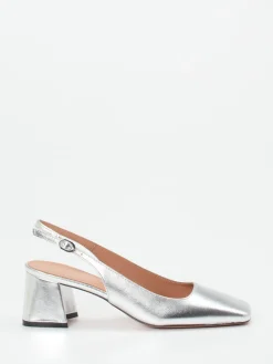 – Slingback-Pumps aus Metallicleder*Konstantin Starke Discount